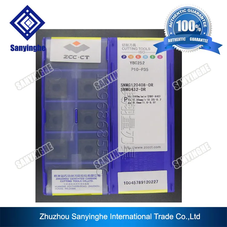 

SNMG120408-DR YBC 252 CNC токарные вставки лезвие с резьбой (10 шт./лот)
