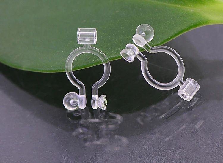 Invisible Clip on Earrings Non pierced with 1mm Pin Earring Converters