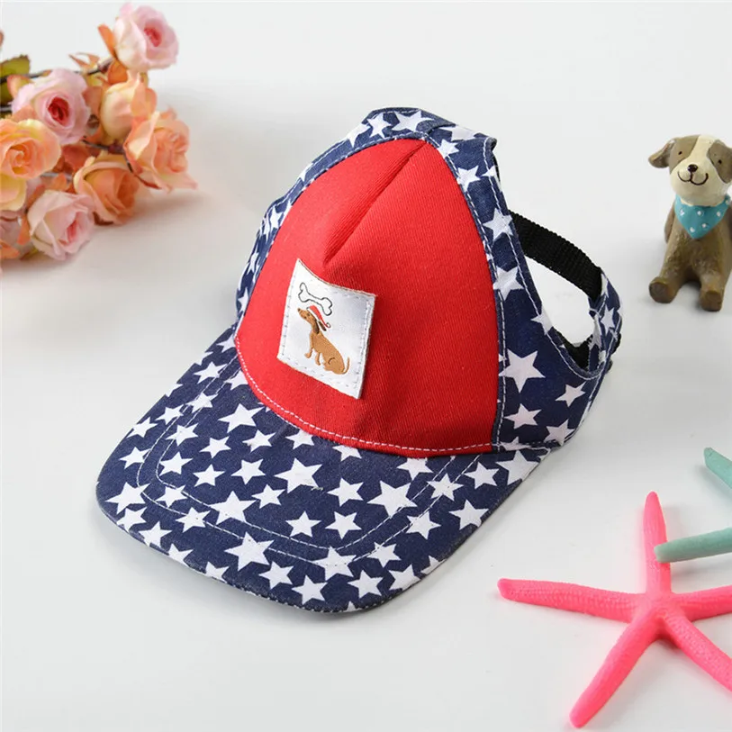 Summer Small Pets Cap Hat Dog Cat Headband Canvas Outdoor Headdress Costumes Hair Band Visor Hat Cat Dog Accessories 40JA14 (7)