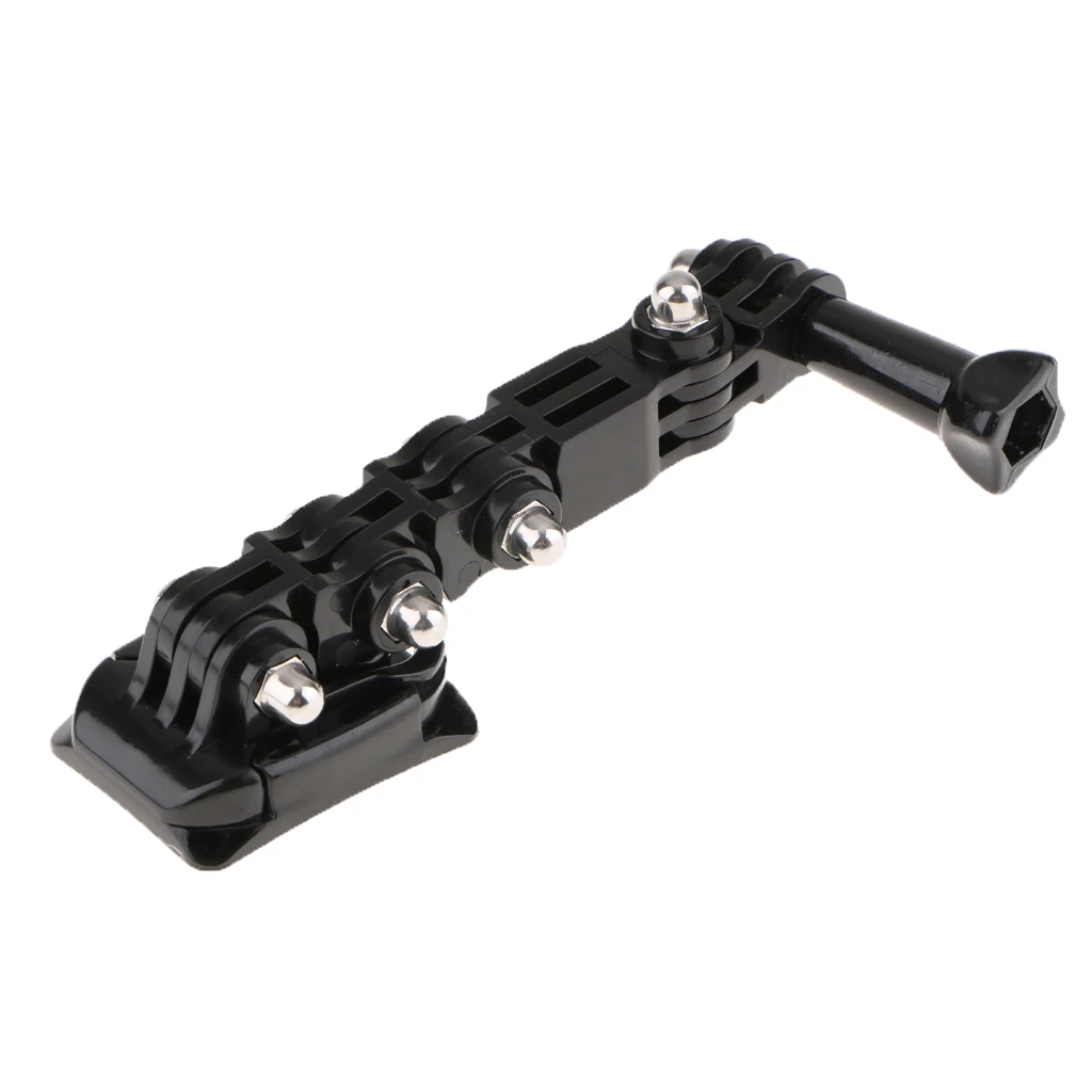 Helmet Mount for GoPro Camera Housing Adapter & 2x Curved Adhesive Pad Rock Climbing Baseball General Purpose