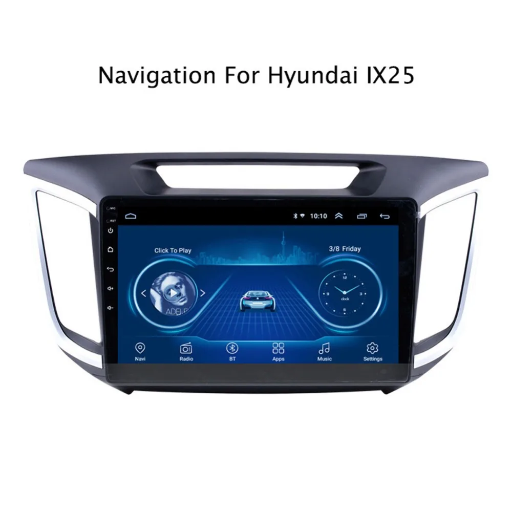 Flash Deal 10.1" Super Slim Touch Screen Android 8.1 radio GPS Navigation for Hyundai Creta IX25 2014-2018 Stereo System with Bluetooth 0
