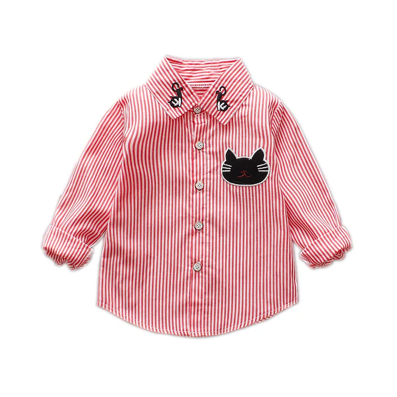 Toddler Boys Shirts Baby Girl Long Sleeve Shirt Cartoon Cats Tops