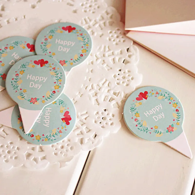 

Mousse Cupcake Inserted Card Baking Cups Muffin Cake Decorating Dessert Decoration Toppers and Picks Party Decoration 100pcs/lot