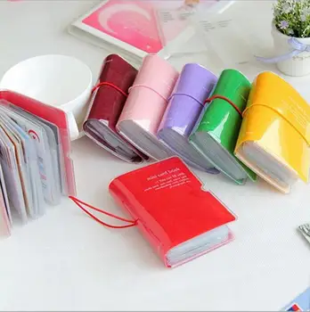 

24 Slots Credit Card Holder Candy Color Business Bank Card Bag Women Men Name ID Card Case Package Organizer