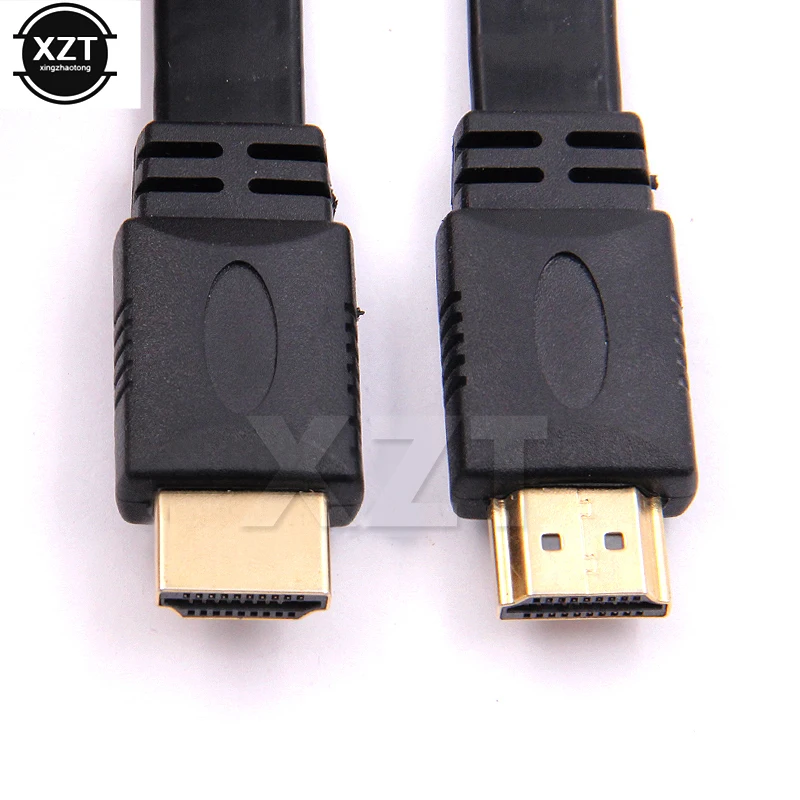 Новейший V1.4 HDMI кабель AV аудио видео гибкий плоский HDMI кабель 3D 1080p плетеный кабель для HDTV lcd DVD монитор проектор