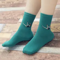 Забавные Женские носочки цветные осенние носки повседневные хлопковые носки Harajuku Calcetines мягкие носки уличная Skarpetki Damskie