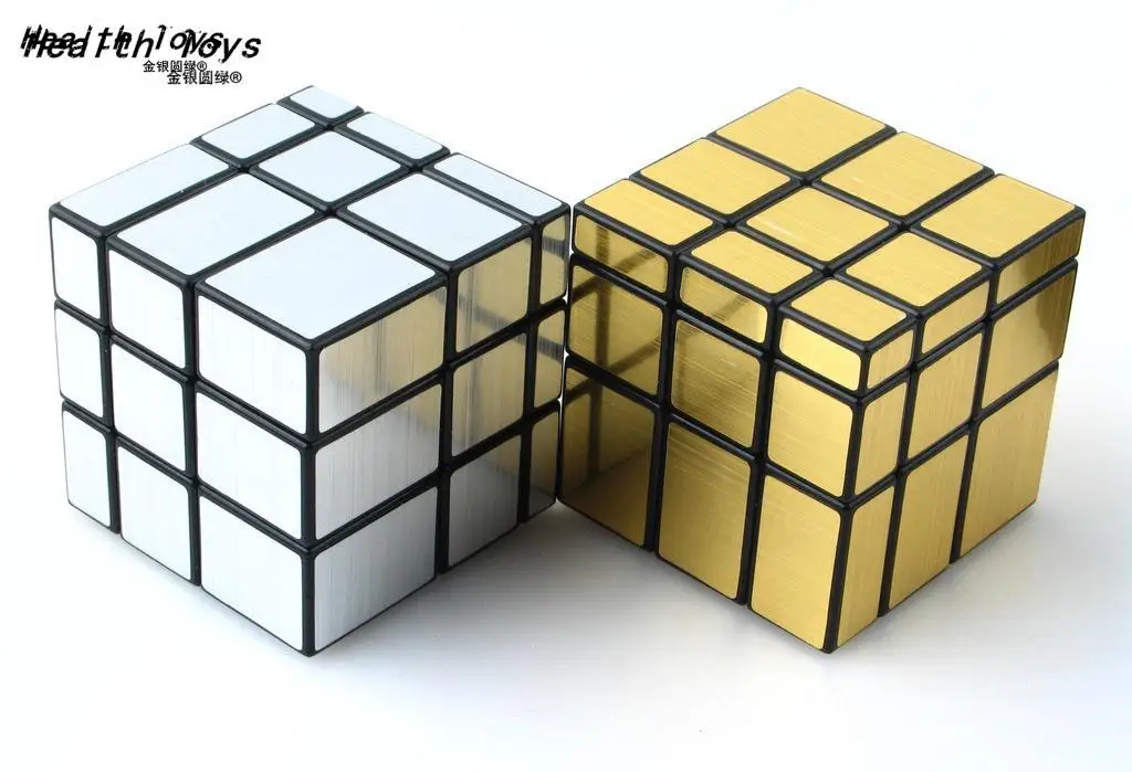 

2018 Hot 3x3x3 Magic Mirror Cube professional Gold Silver cubo magico Cast Coated Puzzle Speed Twist learning and education Toys