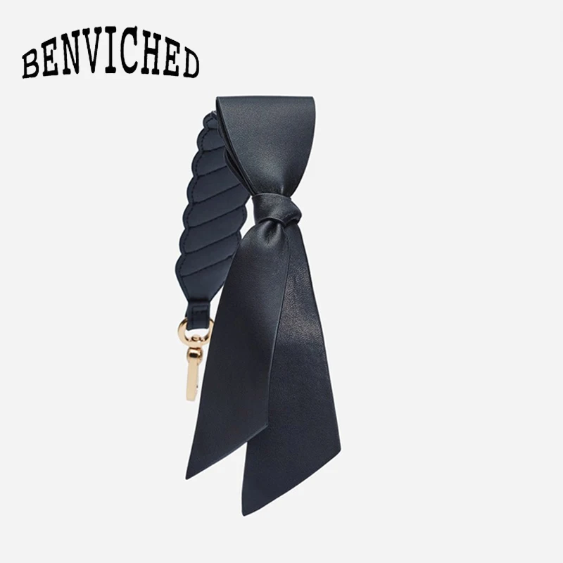 

BENVICHED Leather Shoulder Strap You Replacement Women bow Bag Handle Strap Belt Shoulder Bag Parts Accessories Buckle Belts c30