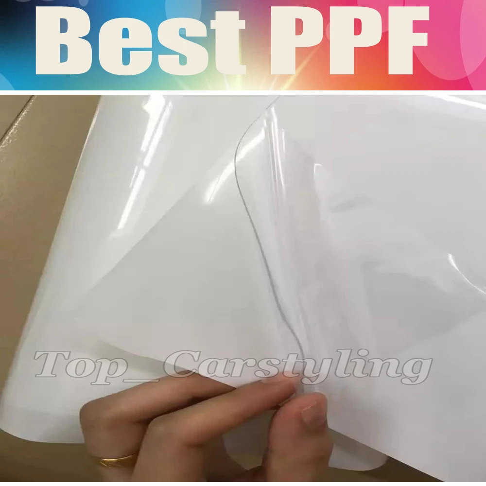 Глянцевая бумагорез прозрачная защитная пленка для автомобиля устойчивые к царапинам покрытие PROTWRAPS 1,52X15 M