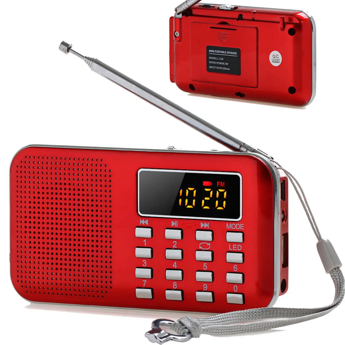 Цифровой портативный мини радиоприемник FM Dab AM в стиле ретро Mp3 динамик s WS