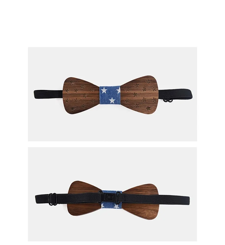 Деревянная бабочка мужской галстук бантик английский стиль деревянный лук галстук для мужских якорей костюм свадебное торжество деловая встреча подарок