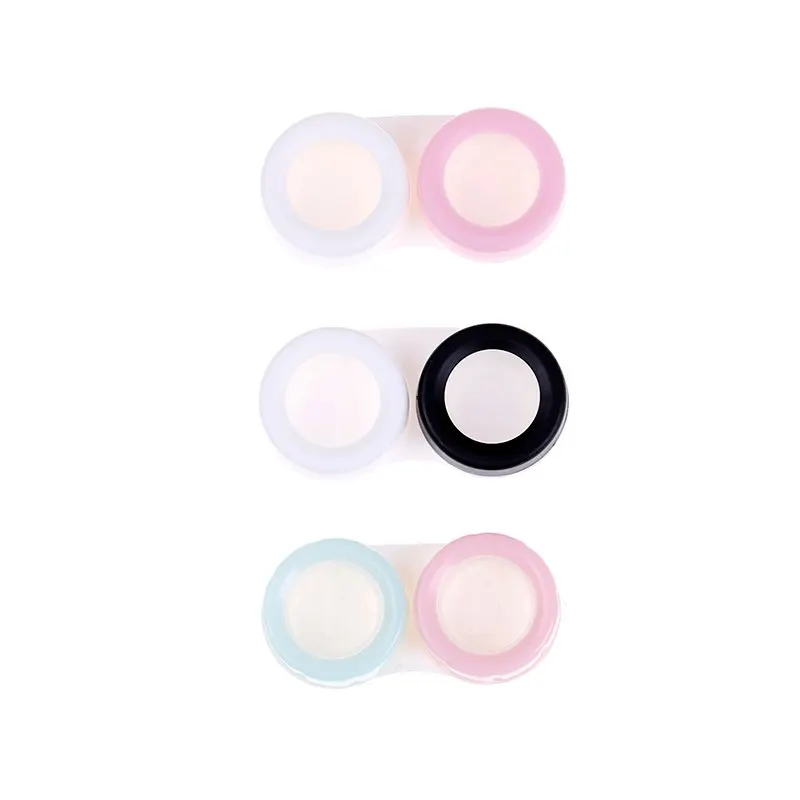 Двойные конфеты цветные контактные линзы коробка 1 шт. контактные линзы пинцет оптовые контактные линзы чехол для путешествия набор держателя контейнер