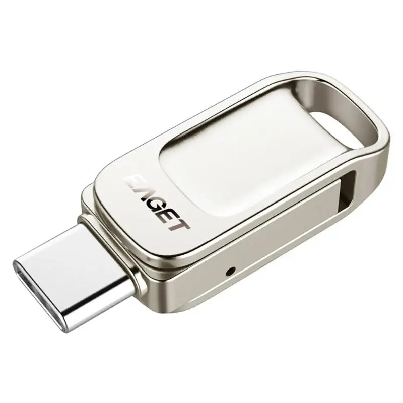 EAGET CU31 32/64/128G Портативный металлический флеш-накопитель USB 3,0 USB памяти Stick мини U диск компьютера телефона OTG Тип C usb флэш-накопитель