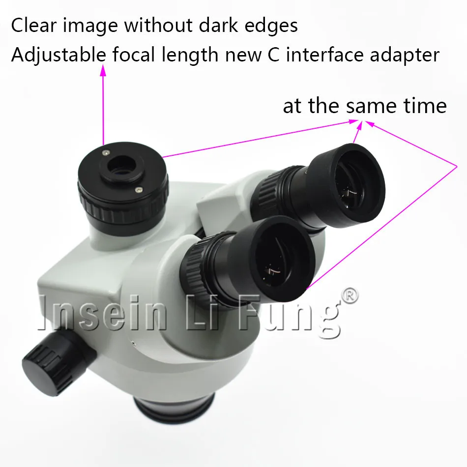 Бинокулярное непрерывное Масштабирование 3.5X-90X Тринокулярный стереомикроскоп головка Simul-focal промышленный микроскоп WF10X 20 мм объектив окуляра