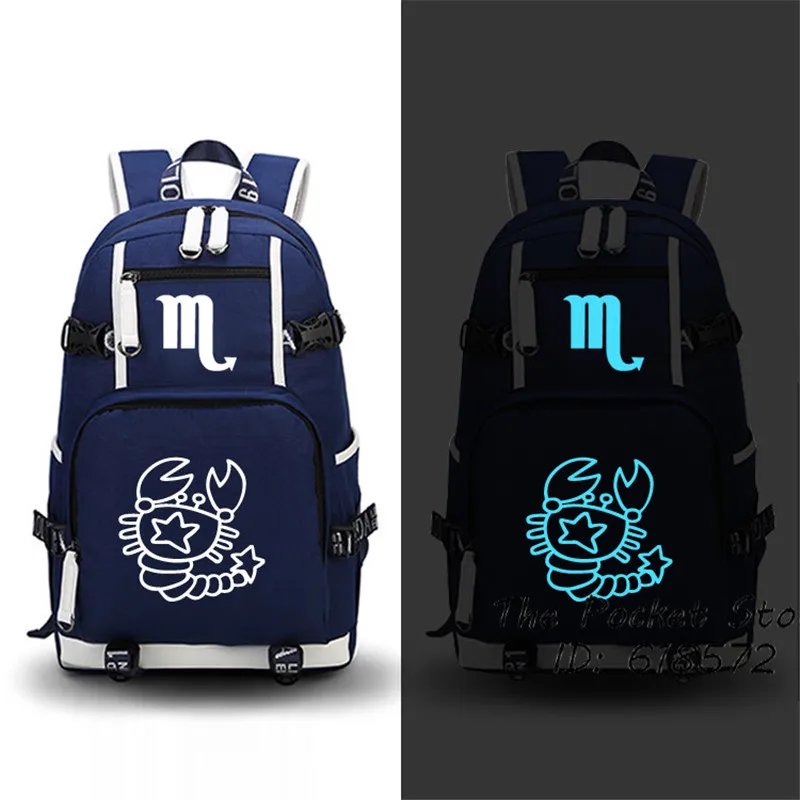 

2017 New High Quality Constellation Printing Backpack Canvas School Bags Scorpio/Libra/Virgo/Taurus Women Backpack Travel Bags
