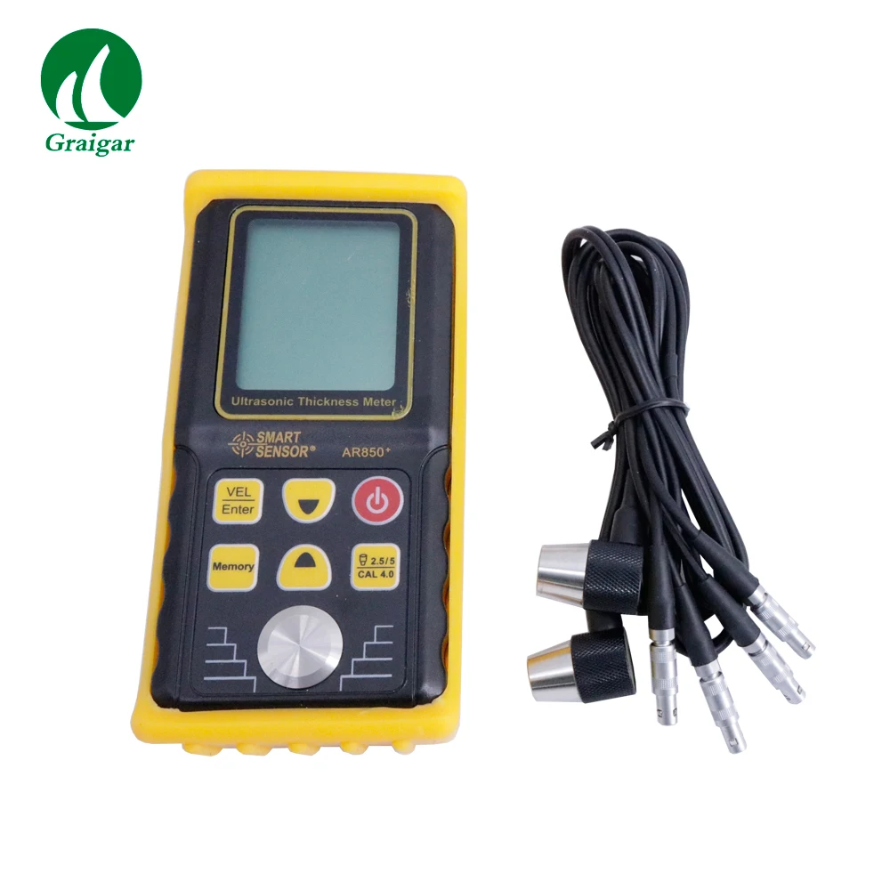

Smart Sensor Ultrasonic Thickness Meter AR850+ Measuring Range 1.2~220mm Resolution 0.1mm