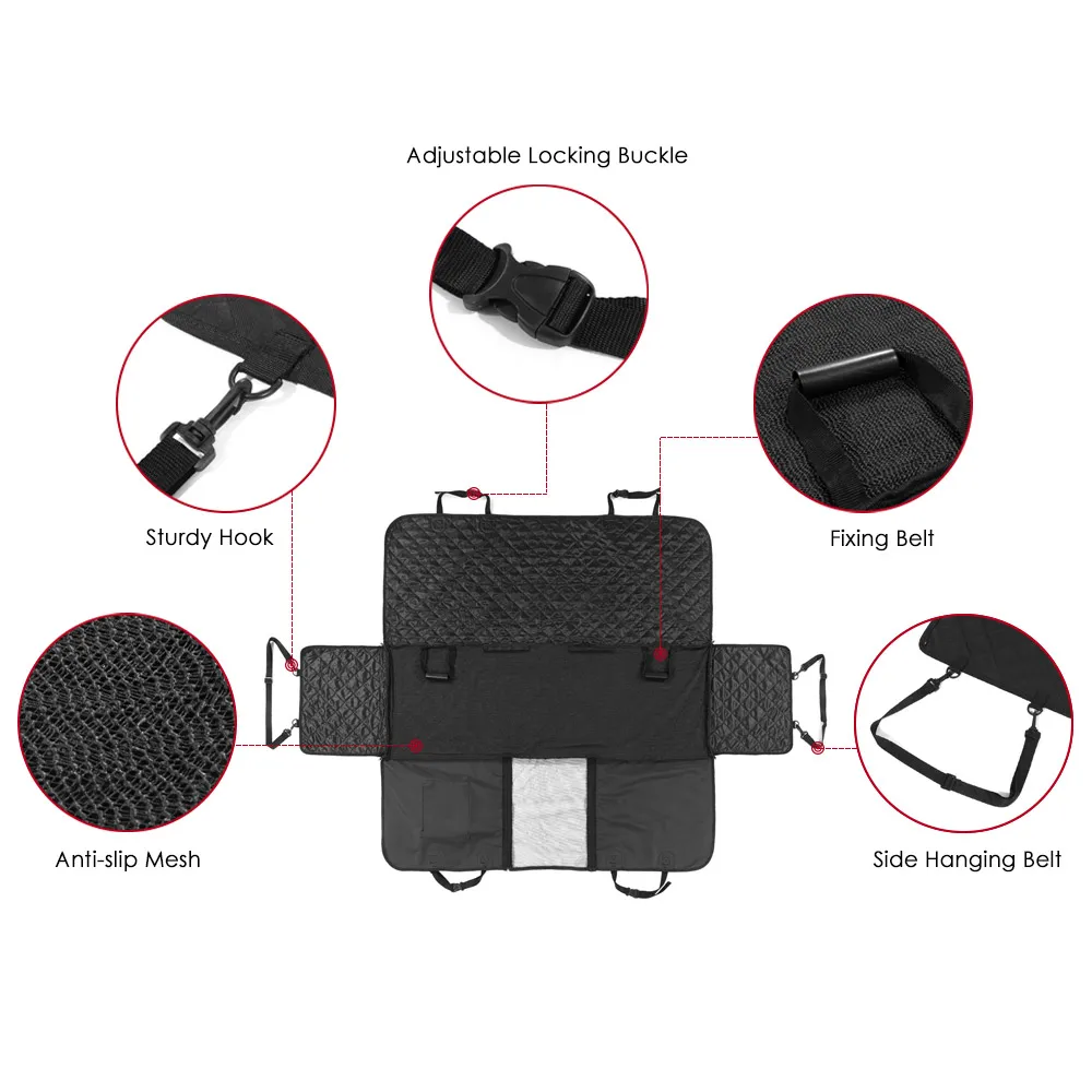 Чехол на сиденье автомобиля для питомца для домашних животных, чехол для сиденья для собак, автомобильный гамак с сетчатым окошком, защитный коврик для заднего сиденья для домашних животных, чехол для сиденья Dod, гамак
