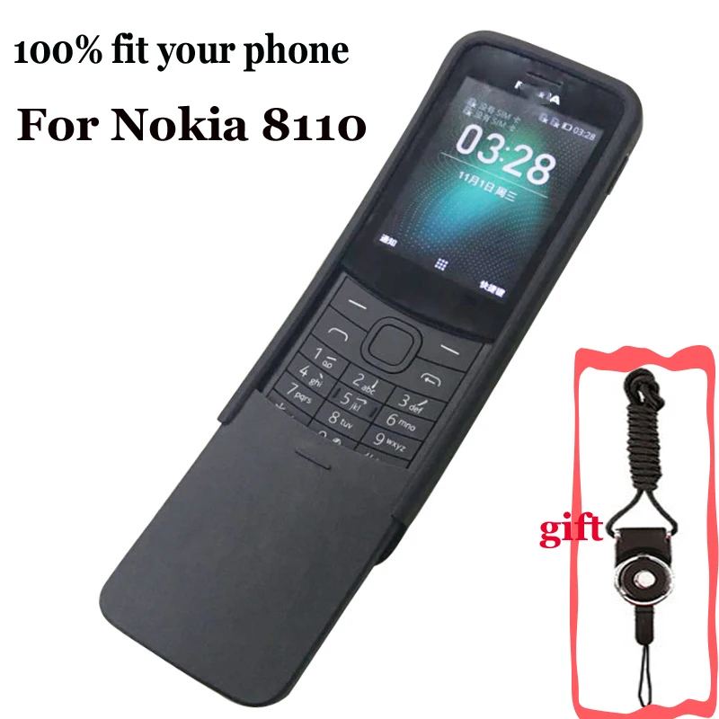 Чехол для Nokia 8110 ультратонкая силиконовая Мягкая задняя крышка 4G чехлы телефонов
