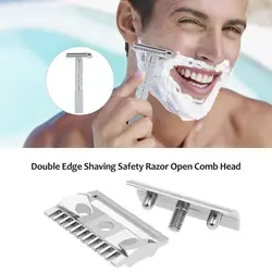 Для мужчин; Двусторонняя бритва безопасности головка бритвы для Классический бритвенный станок Парикмахерская безопасности головка