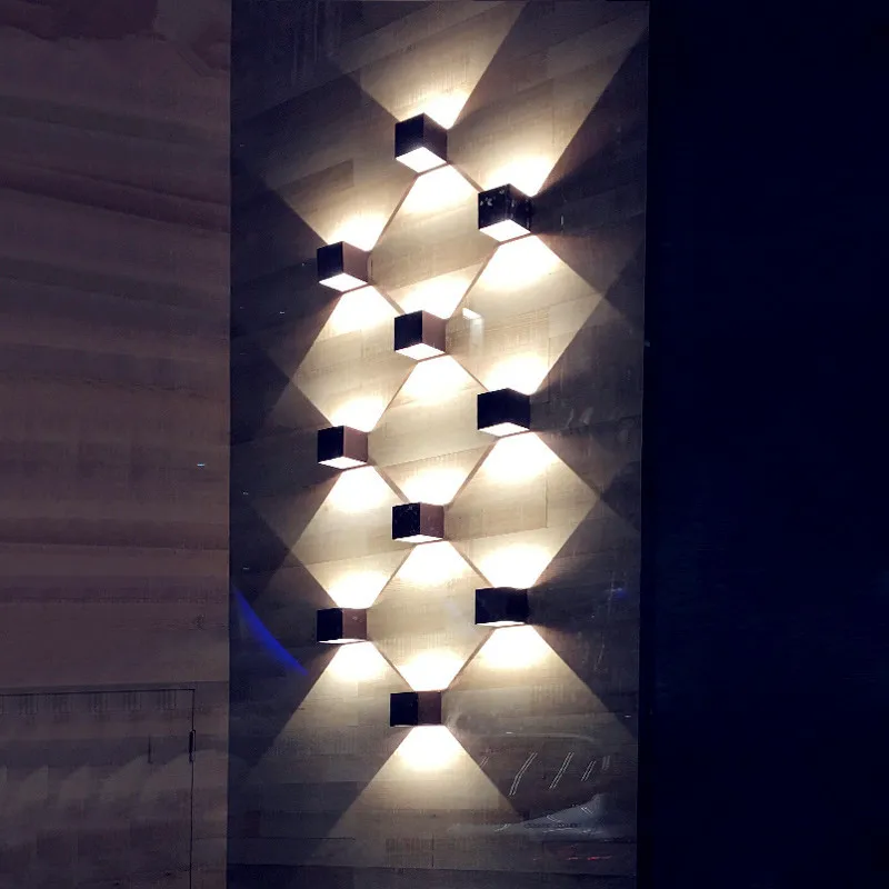 Conduziu a Luz da Parede ao ar Lâmpada de Parede Qlteg Livre Ip65 Impermeável Estilo Nórdico Moderno Interior Sala Estar Varanda Jardim Lâmpada Ac90-260v 6 w 12 15 Luminárias de parede