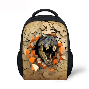 

THINK 3d Dinosaur Prints Children School Bags Cool Children Boys Baby Kids Kindergarten Bookbag Harness Child Schoolbag Mochila