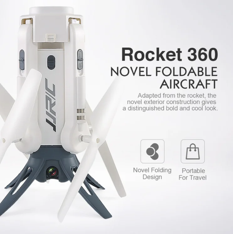 Квадрокоптер JJR/C JJRC H51 Радиоуправляемый реактивный 360 Wi Fi FPV Селфи Elfie Дрон с