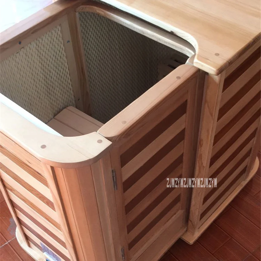 hzf-0012 Household Sauna Steaming Room Home Solid Wood Sauna Room Far Infrared Sauna Box Steamer Dry Sauna Room 110V/220V 690W