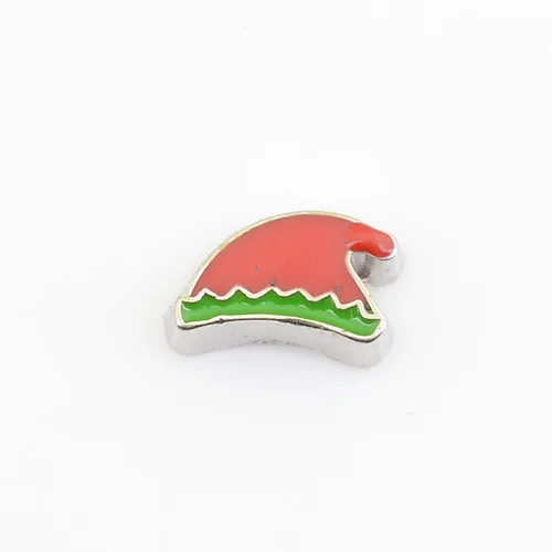 

Christmas hat, Floating charms,Fit floating charm lockets, FC0185
