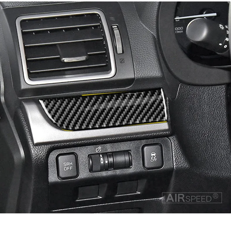 Airspeed для Subaru Forester 2013-, аксессуары, LHD углеродное волокно, автомобильная центральная консоль, коробка для хранения, наклейка, внутренняя отделка