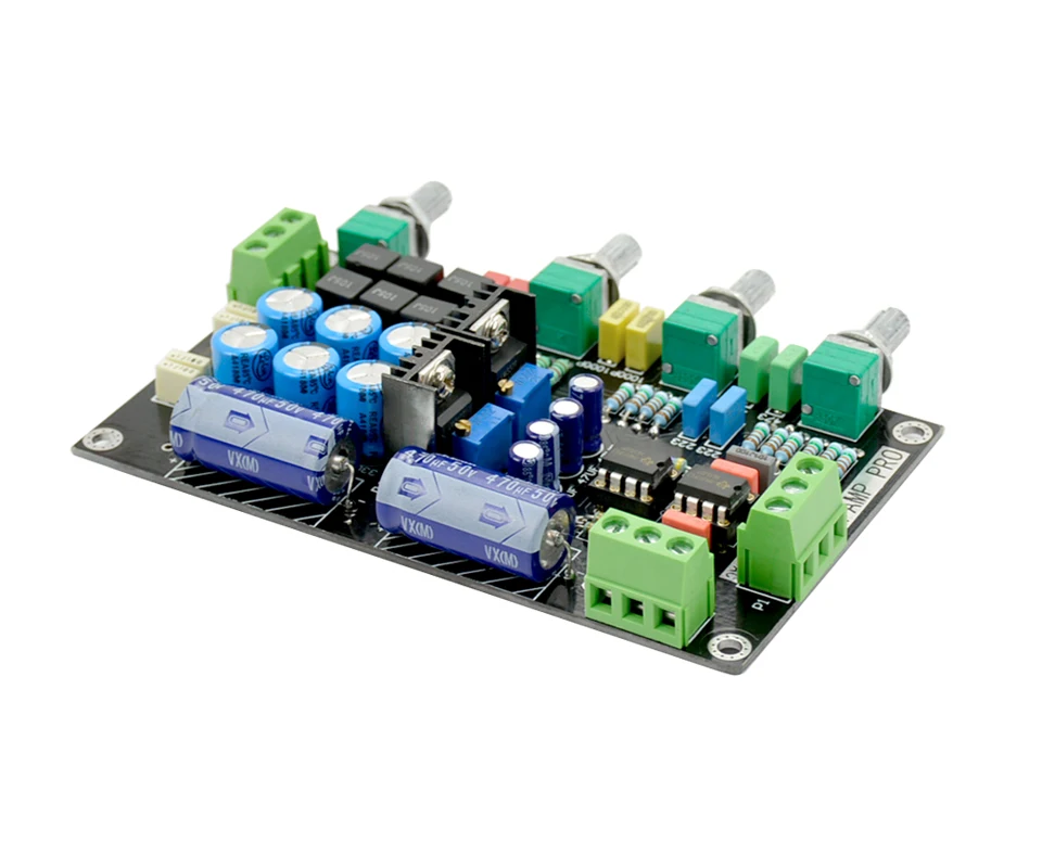 AIYIMA NE5532 Tone Control Preamp Board OP-AMP HIFI Amplifiers Preamplifier Volume  Control Board 5 channel car amplifier