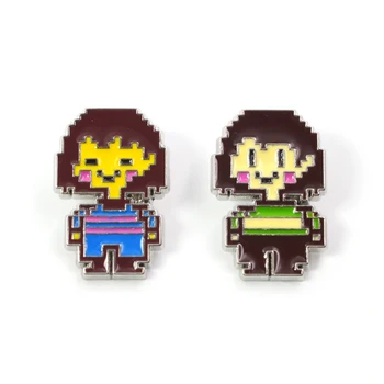 

10pcs Undertale characters cute kids cosplay women 90s funny cartoon backpack clothes diy decoration Enamel Brooches badge pins