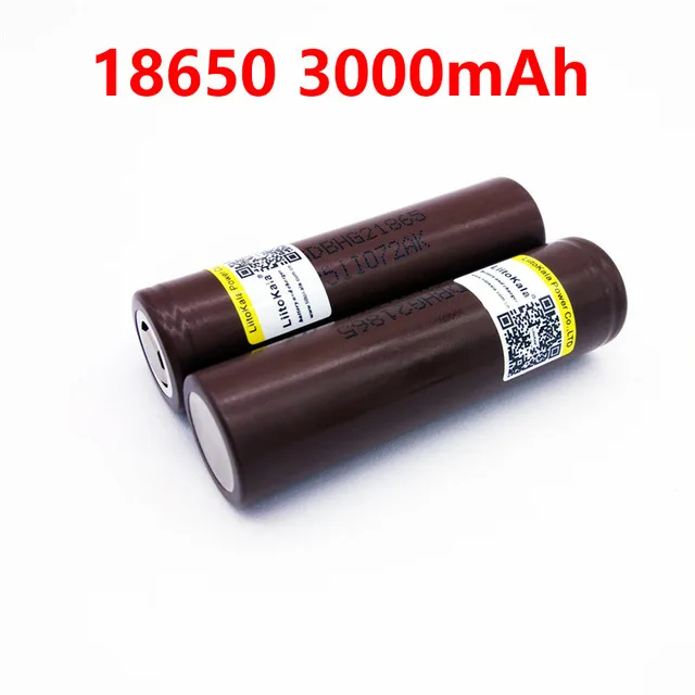 HG2 INR18650 2 шт. Liitokala 3,7 в 3000 мАч 18650 питание от перезаряжаемой литиевой батареи для+ Lii-202 Liitokala
