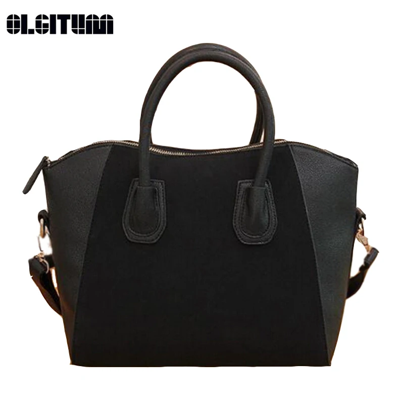 

OLGITUM New Fashion 2017 Handbag for Women Popular Bags in Different Colors Black Red Blue Handbag Women Messenger Bags HB026