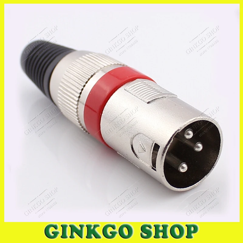 5 шт./лот Cannon Male 3-Pins 3 P XLR коннектор балансовая вилка для микрофона миксер KTV
