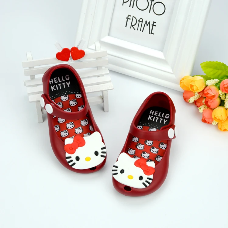 2017 Mini Melissa Hello Kitty Jelly Shoes Sandals Boots Waterproof