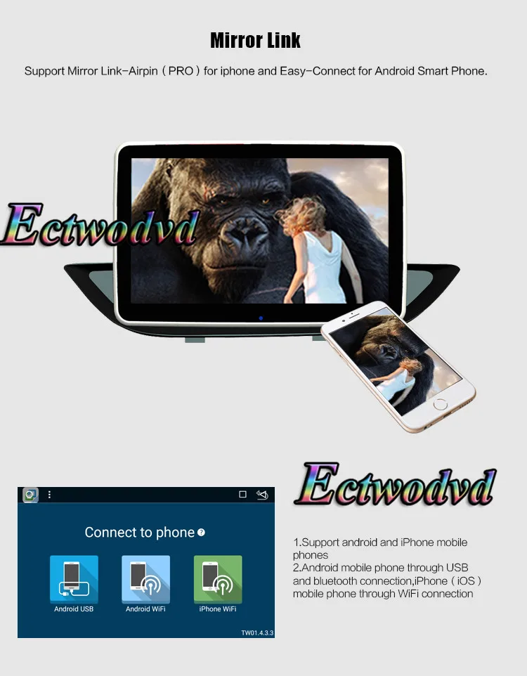 Cheap Ectwodvd Octa Core Android 8.1 Car Radio Stereo GPS Navigation for Peugeot 308 2012 2013 2014 2015 Car DVD Multimedia Player 15