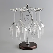 Винный стеллаж полка винный Европейский металлический чаша Кубок вверх дном Подвесная подставка для чашек держатель для Винных Бокалов украшения