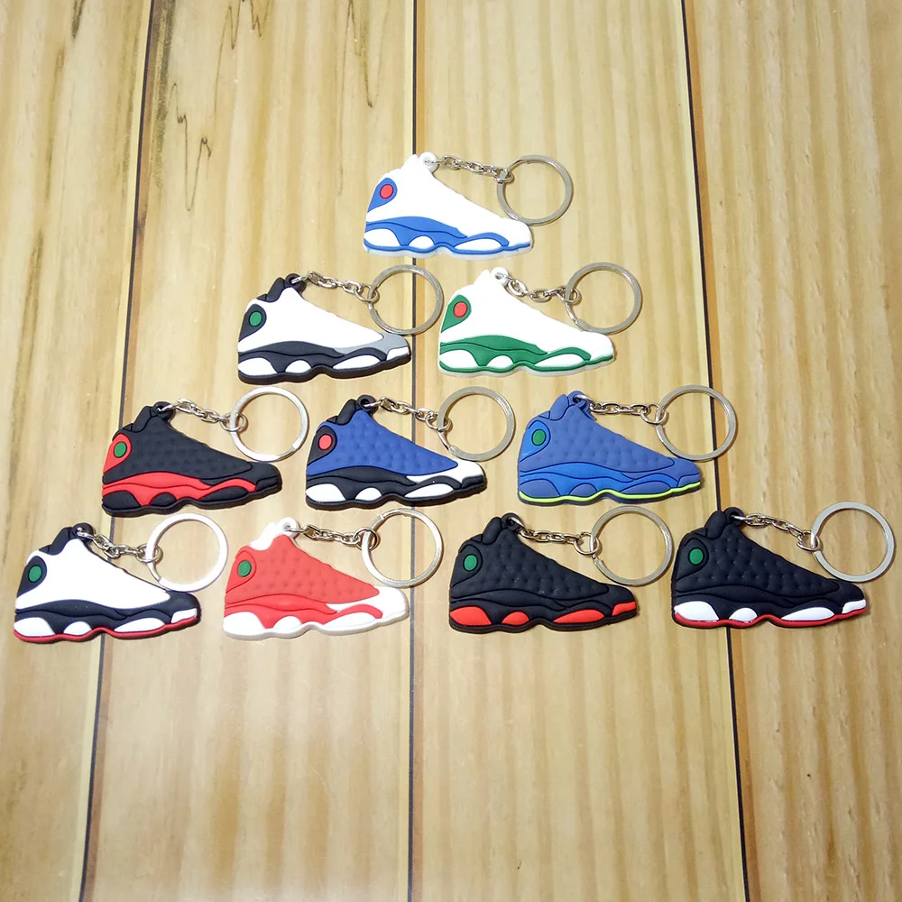 

Mini Silicone Sneaker Jordan Keychain Key Chain Shoes Car Key Holder Woman Men Bag Charm Accessories Key Rings Pendant Gifts