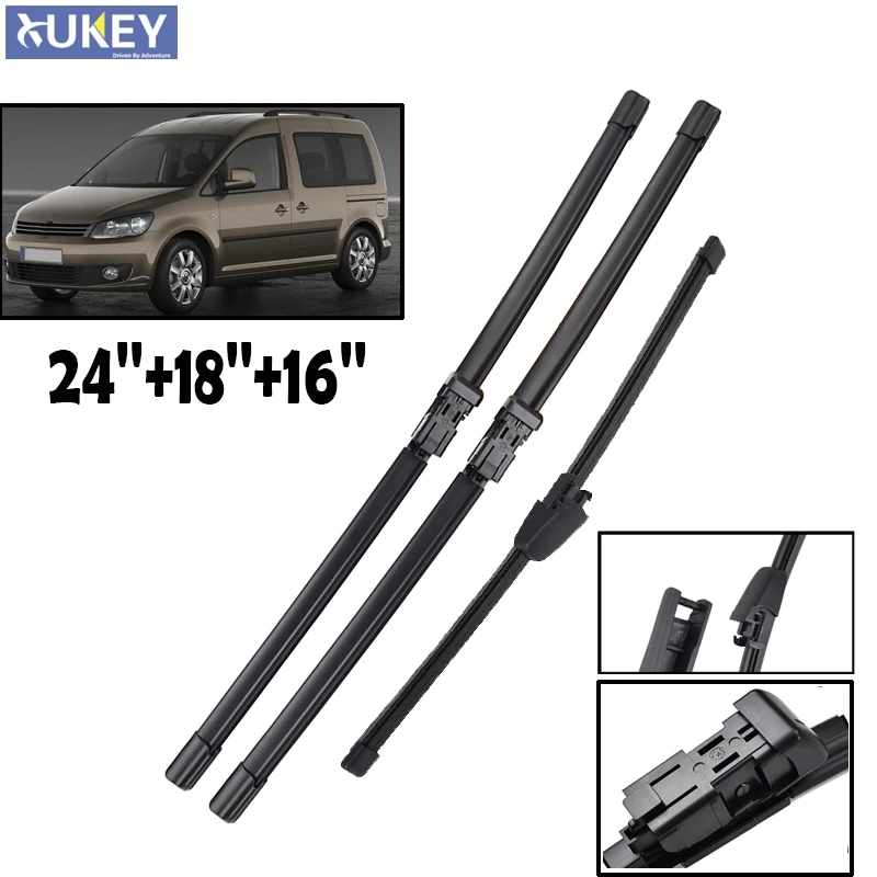 Xukey передние и задние стеклоочистители для VW Caddy 2008 2014 2013 2012 2011 2010 2009 лобового