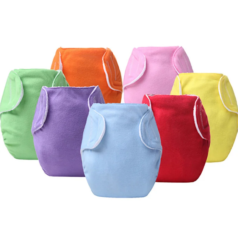 

Solid Baby Nappies Diapers LABS Pants Reusable Nappies Cloth Diaper Washable Infants Child Cotton Training Nappy Changing P15re