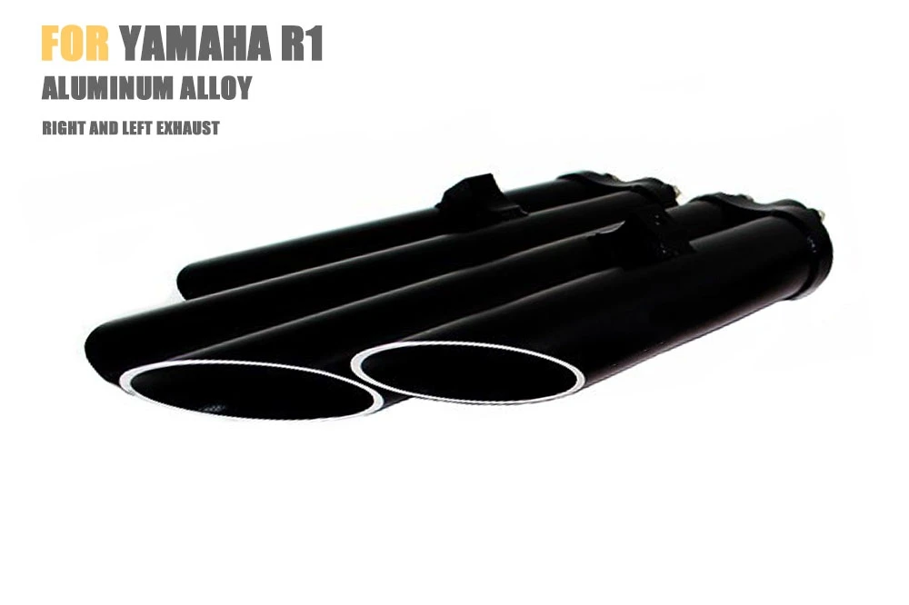 

R1 Motorcycle exhaust aluminum alloy for Yamaha R1 2009-2014 T-Slash Slip-On Dual Exhaust double exhaust muffler for Yamaha R1