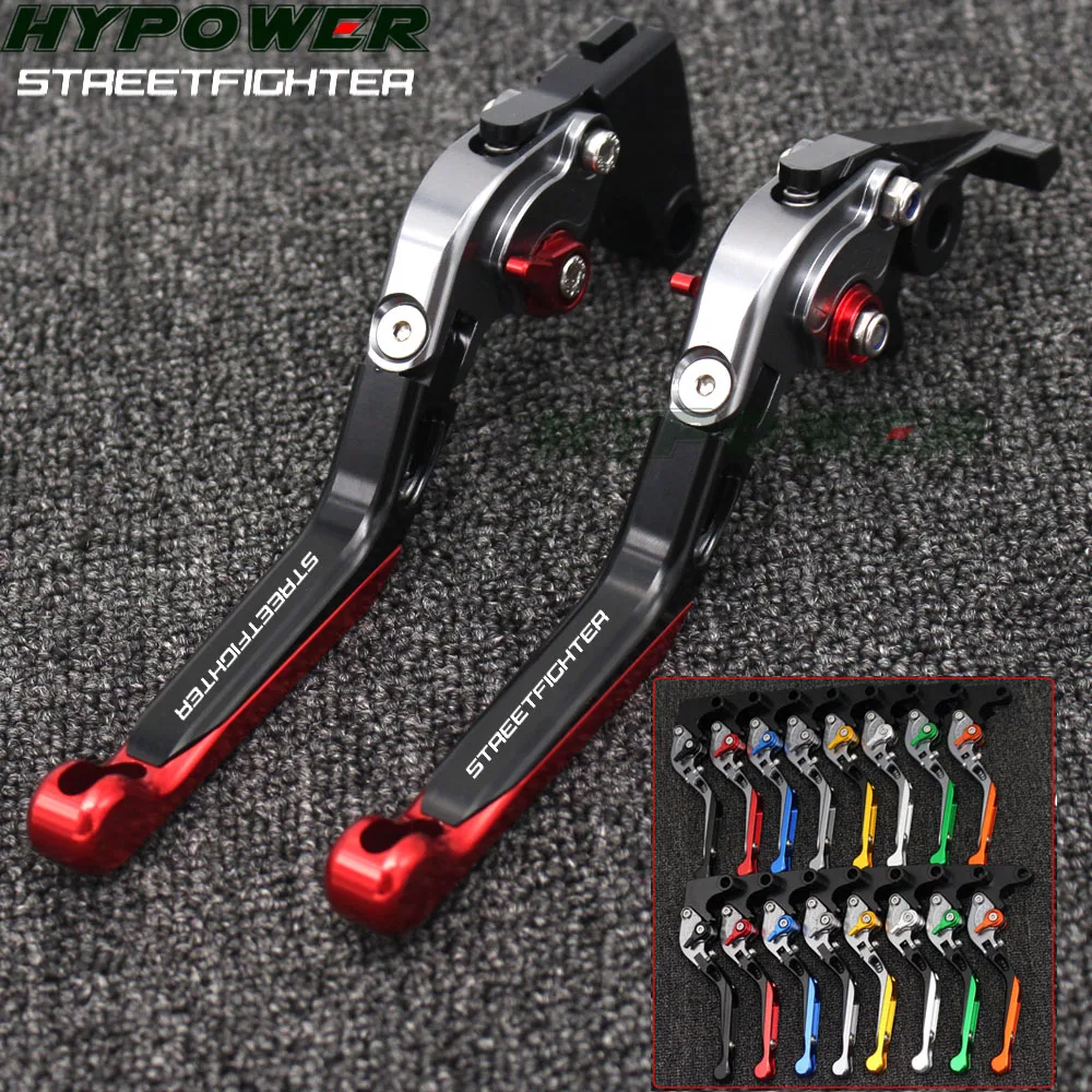 Для Ducati STREETFIGHTER S 2009 2010 2011 2012 2013 Красный И Титановый складной выдвижной рычаг