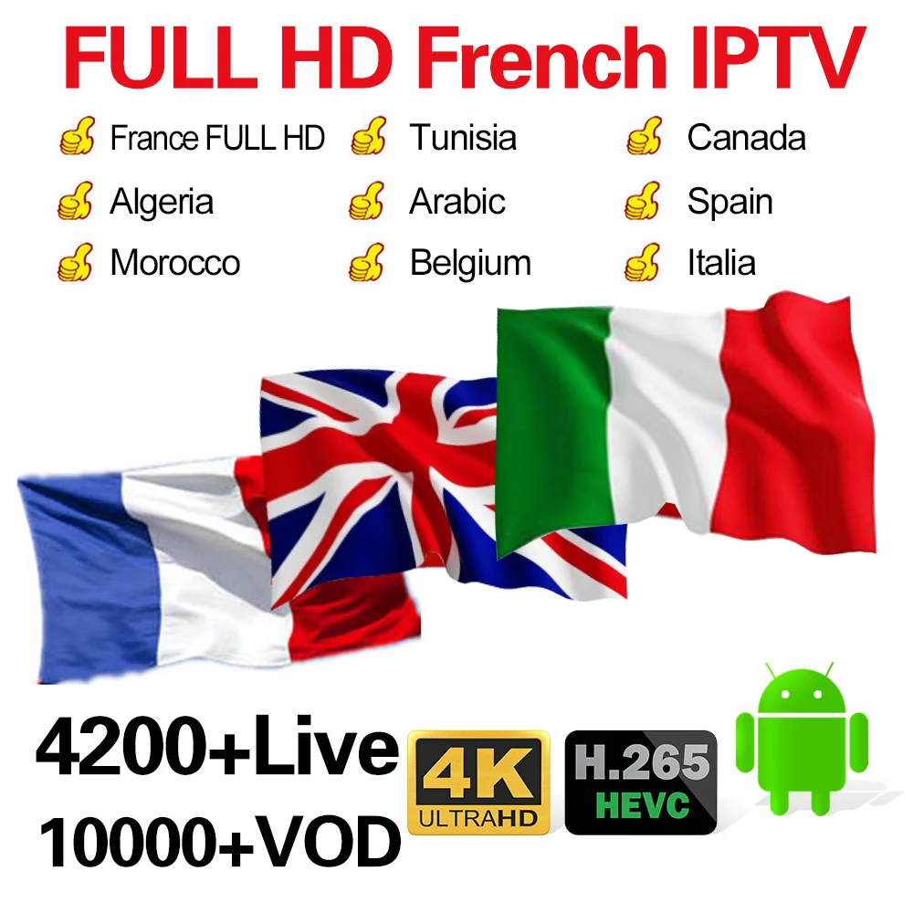 Full HD 1 Year Subscription IPTV France Arabic Belgium Portugal French Spain Africa Sports Live For Android M3u Mag25X Enigma2