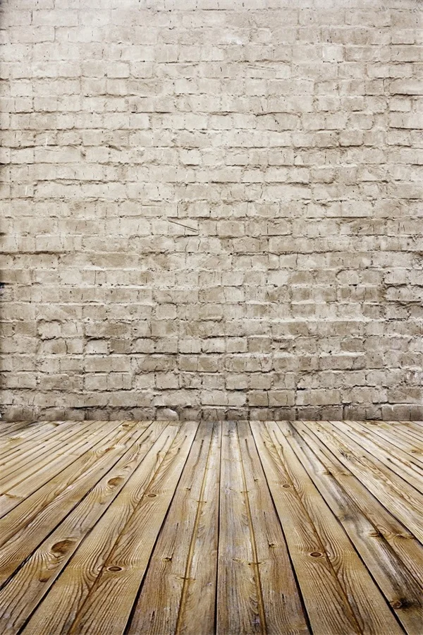 

Laeacco Old Brick Wall Wooden Floor Portrait Grunge Photography Backgrounds Customized Photographic Backdrops For Photo Studio