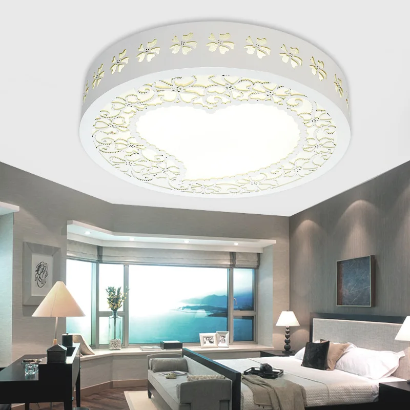 LED ceiling lamps bedroom modern minimalist living room lamp Wooden carved romantic lighting study | Освещение