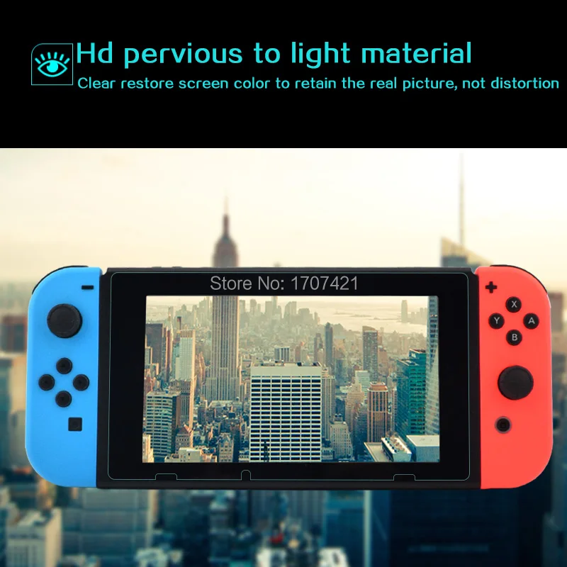 5 Sets for Nintend Switch 9H 2.5D Premium Tempered Glass Screen Protector Film Protective Game Accessories (6)
