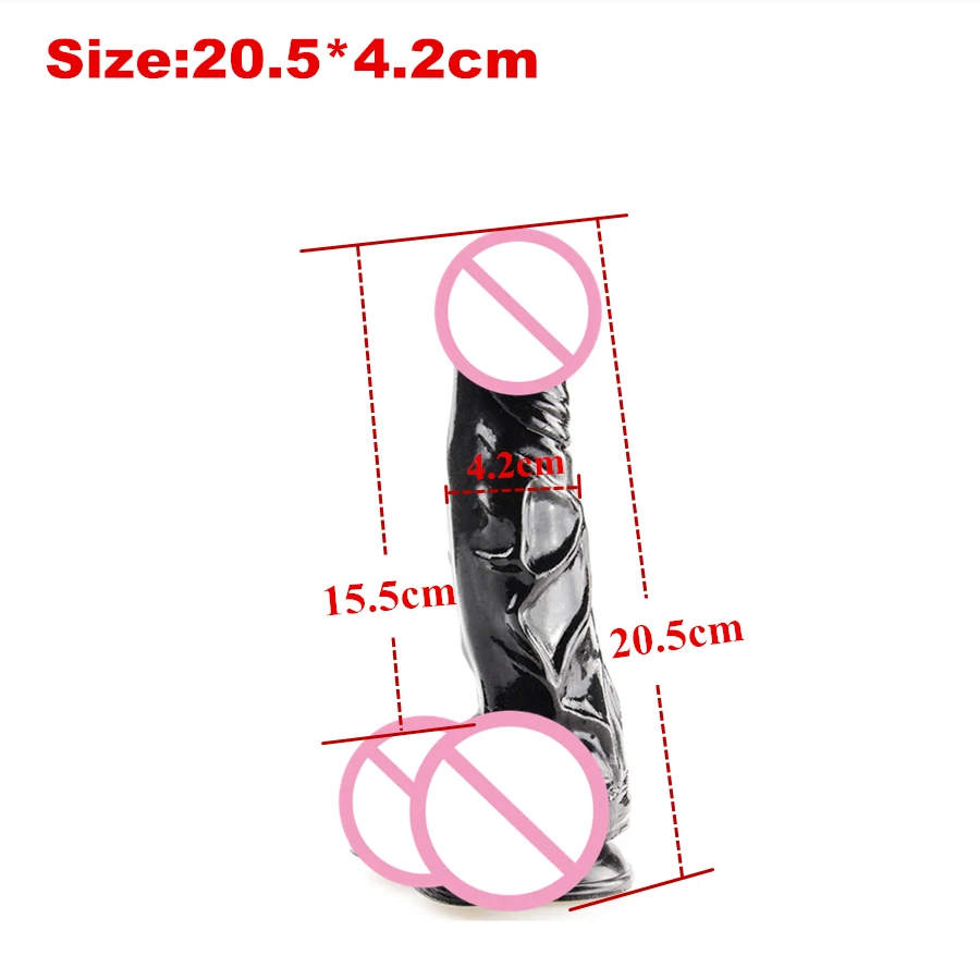 30CM Black Dildos Sturdy Suction Cup Realistic Large Silicone Super Big Huge Penis Adult Toys Sex Products