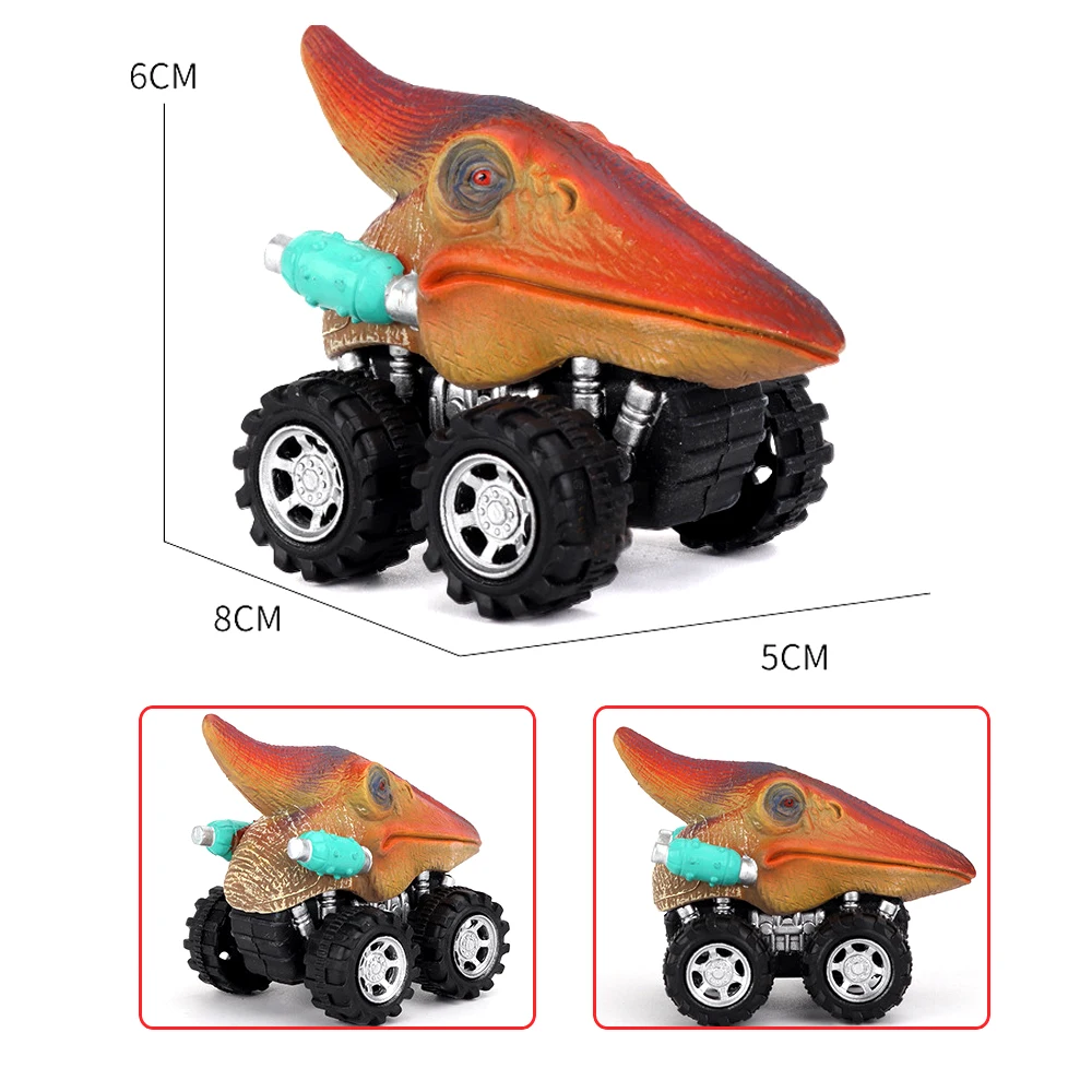 6 шт 6 стилей высокое качество детский день подарок игрушка динозавр модель мини игрушка автомобиль назад автомобиля подарок грузовик хобби