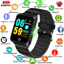 BANGWEI Smart Sport Watch IP67 Waterproof Large Dial Blood oxygen Heart Rate Monitor Calorie information Reminder Fitness Watch