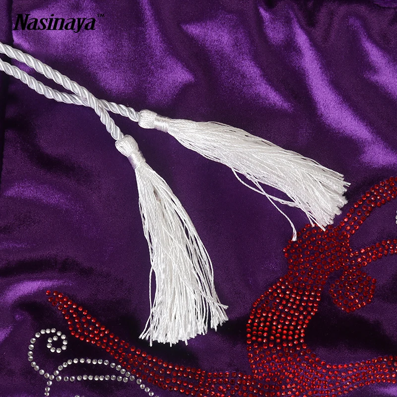 Multicolor Rhythmic Gymnastics Ball Bag Rg Professional Protection Red Velvet Fabric Accessories Gym Girl Rhinestones